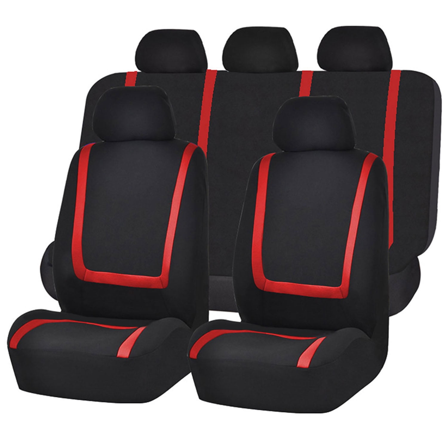 red and black seat covers walmart