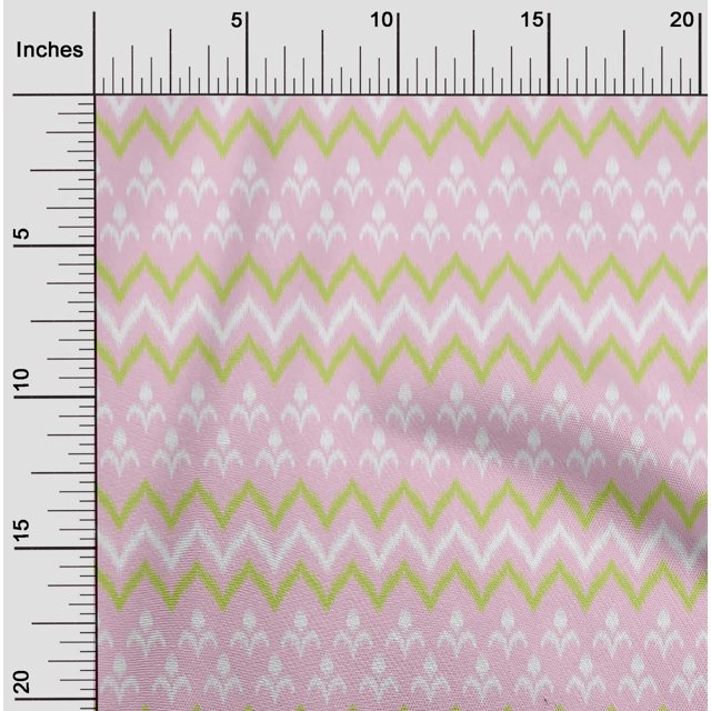oneOone Georgette Viscose Fabric Ethnic Ikat Print Fabric By The Yard 42 Inch Wide