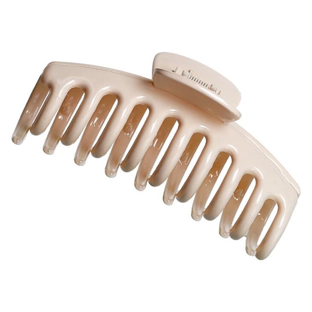 Pinza grande de agarre para el cabello de plástico para damas, pinza antideslizante.