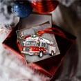 thumbnail image 3 of Yuarrent Árbol de Navidad colgante colgante decoración regalo personalizado camión de bomberos vehículo camión barco excavadora colgante Kits de decoración para fiestas Numero 5 Yuarrent HA042991-05, 3 of 5