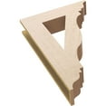 thumbnail image 6 of Ekena Millwork 5 1/2"W x 24"D x 36"H Funston Traditional Rough Cedar Woodgrain TimberThane Bracket, Primed Tan, 6 of 6