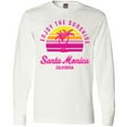 thumbnail image 3 of Inktastic Summer Enjoy the Sunshine Santa Monica California in Pink Long Sleeve T-Shirt, 3 of 5
