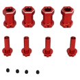thumbnail image 1 of 4 Pcs RC Wheel Hex Hub Aluminum Alloy Replacement 12mm Hex Hubs Extension Combiner for 1/10 RC Climbing Car Red, 1 of 1