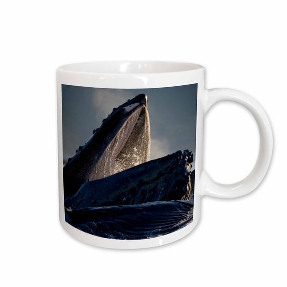3drose, Alaska, Hoonah, Humpback Whales in Icy Strait - Us02 Pso0728 - Paul Souders, 15oz Mug