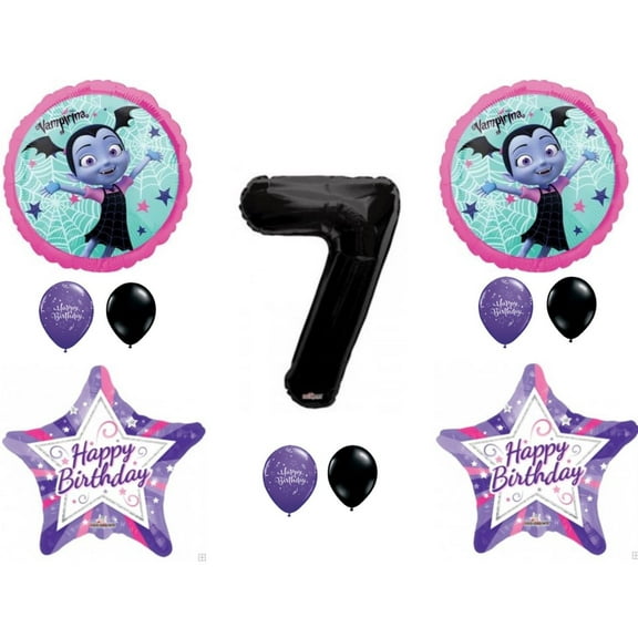 Vampirina Vampire Girl 7th Birthday Party Balloons Decoration Supplies Seventh