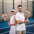 thumbnail image 6 of Pickleball Paddles Set,Pioneer Flower Floral Print Pattern Fiberglass Surface Pickleball Racket Set with 2 Indoor Outdoor Pickleball Balls and Pickleball Bag,Pickle-ball Equipment, 6 of 6