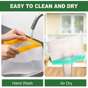 24 Pack Food Storage Bag, Freezer Bags , Reusable Silicone Storage Bags BPA Free (24Pack-8 Gallon Bags+8 Sandwich Bags+8 Snack Bags)