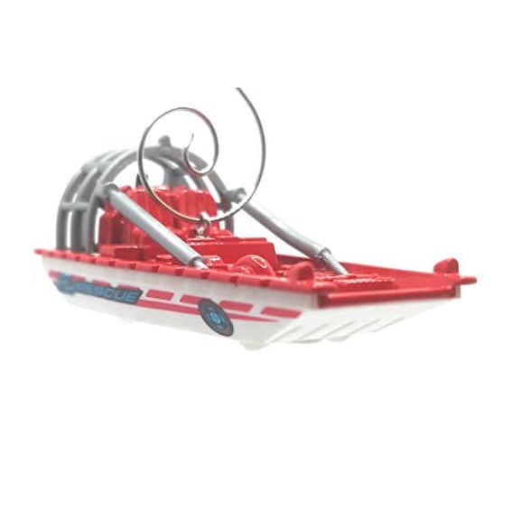 Christmas Ornament for Air Everglades Boat White Red