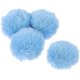 thumbnail image 1 of Pom Pom Decoration Adorable Pompom Brooch for Decor 4Pcs Fluffy Balls, 1 of 5