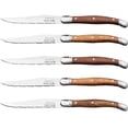 thumbnail image 1 of Cuchillo de Hoja de Acero LaguioleWoodLight 5pzas 23 cm Madera Café Claro Acero Inoxidable Cuchillo para carne., 1 of 4