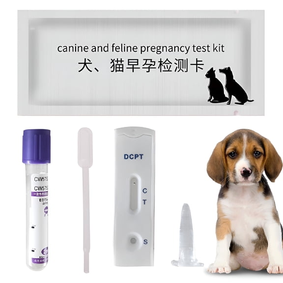 QARUN Dog Pregnancy Test Strip Dog Pregnancy Test Card Canine Pregnancy Test