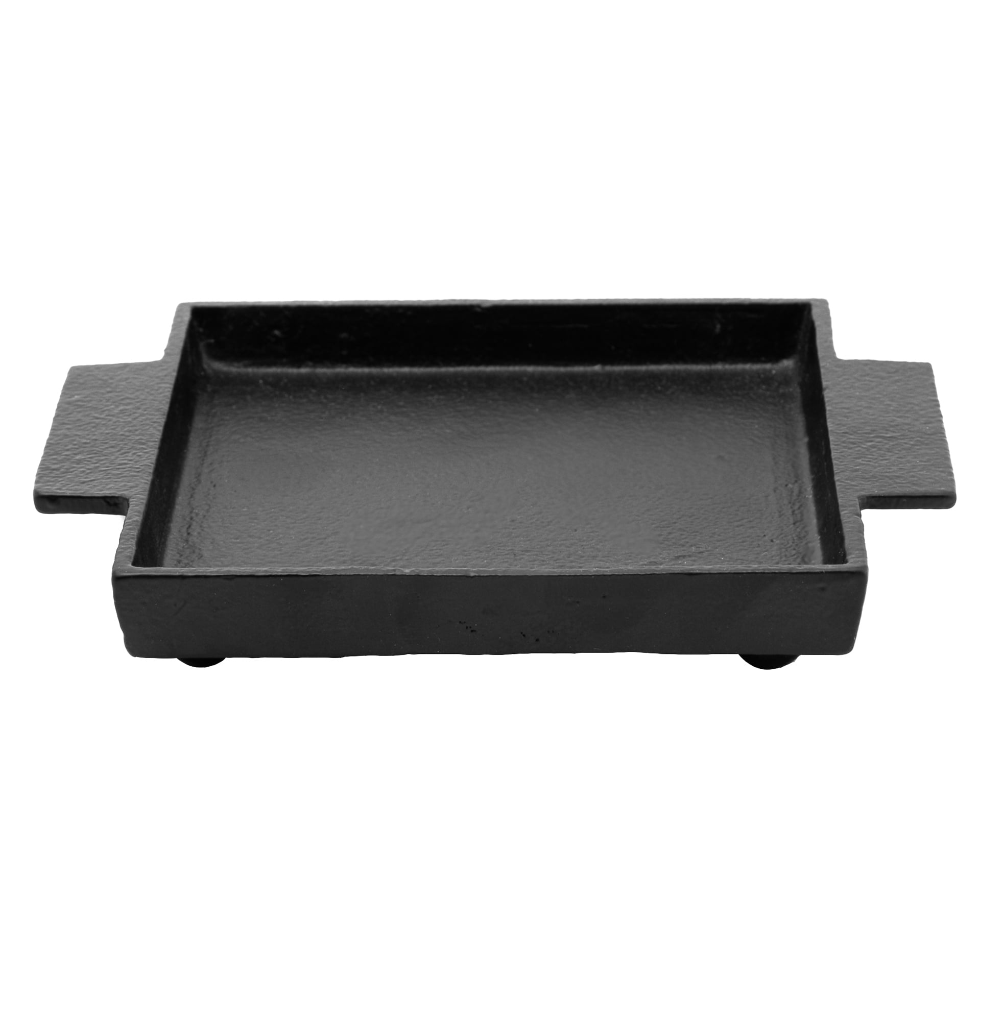 Better Homes & Gardens Black Cast Iron Tray Candleholder Plate, 5"