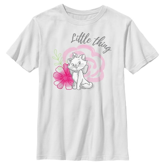 Boy's Aristocats Marie Little Thing  Graphic Tee White X Large