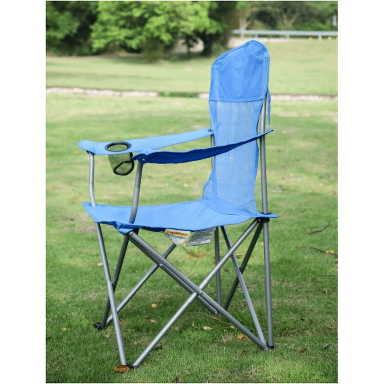 Ozark Trail Basic Mesh Chair Blue Adult Walmart