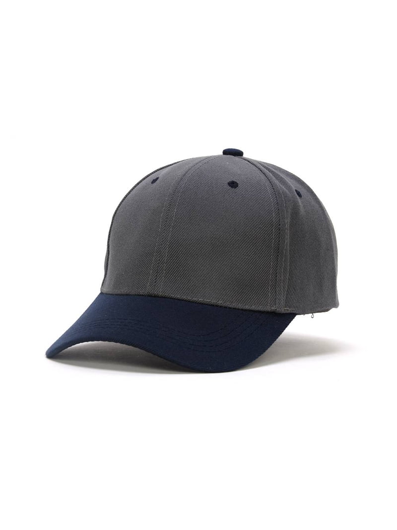 Top Headwear Adjustable Baseball Cap - Dark Grey/Navy - Walmart.com