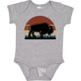 thumbnail image 3 of Inktastic Buffalo Retro Sunset Bison Boys or Girls Baby Bodysuit, 3 of 5