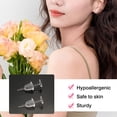 thumbnail image 5 of Plastic Earrings, 100 PCS Invisible Clear Earrings for Sports, Clear Plastic Post Earring Studs for Sports, Flat Silicone Earrings Rubber Earrings Clear Earrings for Work, 5 of 6
