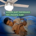 thumbnail image 2 of Ventilador de techo interior Hunter Anslee 46" níquel cepillado con luz LED, 2 of 8