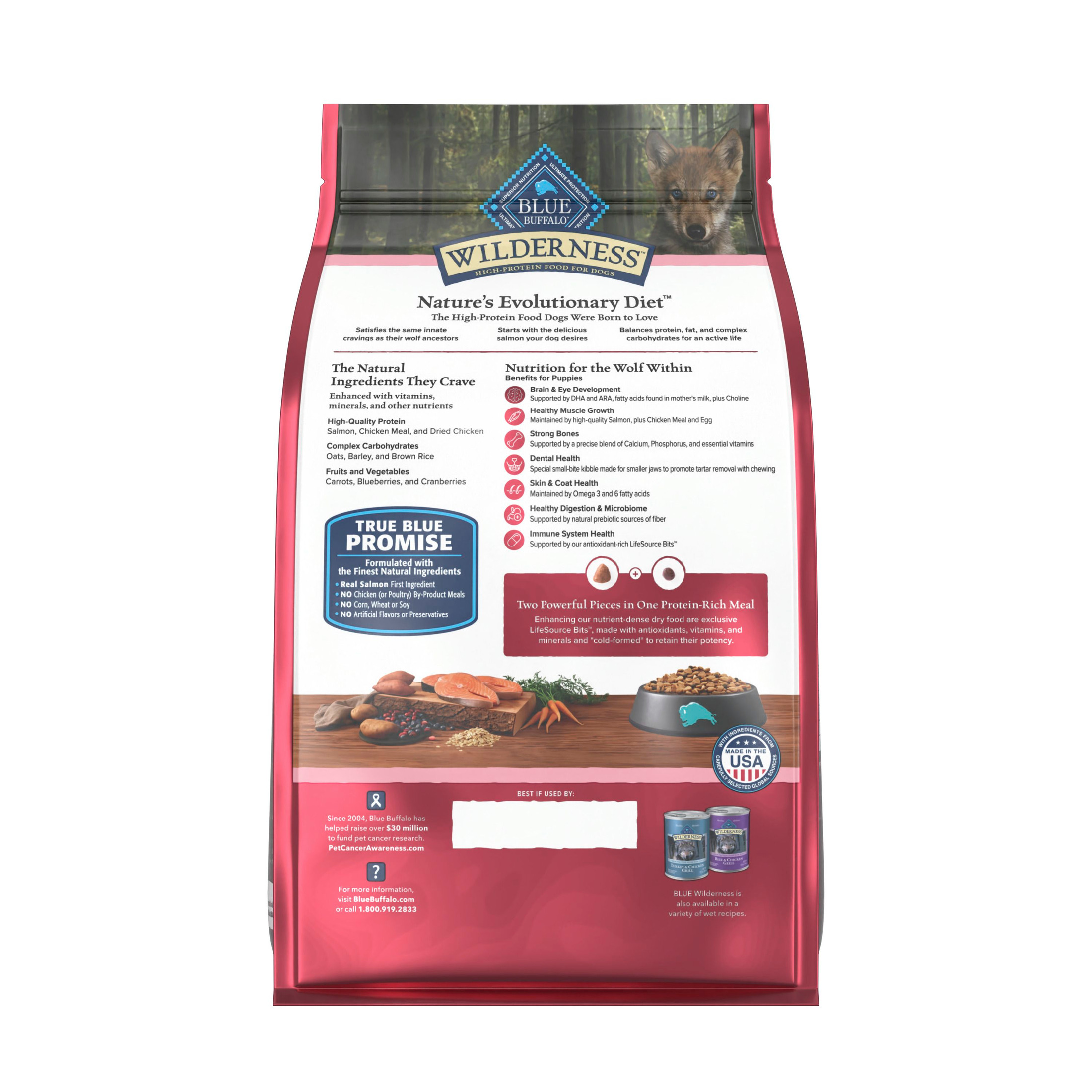 Blue Buffalo Wilderness High-Protein Salmon Puppy Dry Food photo 2