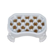 Neater Pet Brands Raised Neater Slow Feeder - Elevated & Adjustable Feeding Height - Improves Digestion, Stops Obesity, and Slows Down Eating, 2.5 Cups, Vanilla Bean