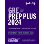 Kaplan Test Prep: GRE Prep Plus 2024 : 6 Practice Tests + Proven Strategies + Online (Paperback)