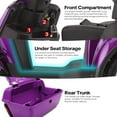 thumbnail image 6 of Upgrade Heavy Duty 4 Wheel Mobility Scooters for Seniors & Adults 500lbs Capacity,Arshin 800W All Terrain Fast Mobility Scooter for Travel,Electric Powered Chair,25 Miles Rang,Remote Key(Purple), 6 of 18