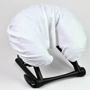 Massage Table Head Rest Covers - Fitted - Flannel - 12 Pack - White