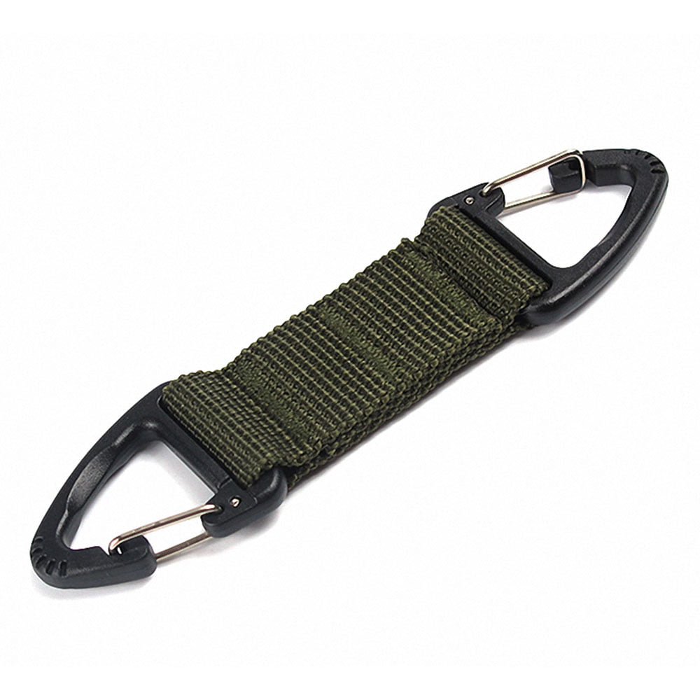 10pcs Buckle Clip Tactical Nylon Molle Belt Key Webbing Metal Hook Strap 