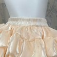 thumbnail image 6 of Yvsxxv Champagne Tiered Ruffle Short Skirt, Elastic Waist Sweet Summer Skirt, 23.62-29.53inch Waist, 6 of 7