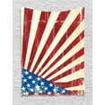 thumbnail image 1 of American Tapestry, Old Distressed Flag Image Independence Day 4th of July Themed Print, Wall Hanging for Bedroom Living Room Dorm Decor, 40W X 60L Inches, Red Ivory and Navy Blue, by Ambesonne, 1 of 2