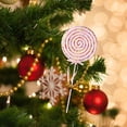 thumbnail image 6 of Tachiuwa Christmas Tree Hanging Ornament Christmas Decoration Portable Cute Xmas Pendant Craft for Gift Apartment Home Dorm Restaurant , Large Pink Bonbon, 6 of 10