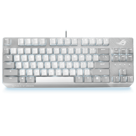 ASUS ROG Strix Scope NX TKL Moonlight White Wired Mechanical RGB Gaming Keyboard | ROG NX Red Linear Switches, Aluminum Frame, Aura Sync Lighting, Tenkeyless Design, Quick Toggle Media Keys