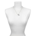 thumbnail image 3 of Delight Jewelry Silvertone Small Fairy with Pink Wings Mother & Daughter Heart Necklaces (Set of 2), 19"+2", 3 of 4