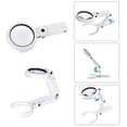 thumbnail image 4 of 1 Pcs 8 LED Lamp Table Lamp Magnifying Glass with Reading Clip, 4 of 5