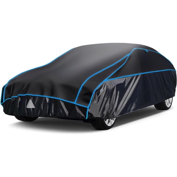 Hail Protector Car Cover, Outdoor Anti Hail Car Covers Thick Multi-Layered EVA, Hail Proof Car Cover Waterproof All Weather, Hail Protection Padded Fit Sedan/Coupe (Length 186 to 193 inch