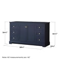 thumbnail image 3 of Wyndham Collection 60" Wood Single Bathroom Vanity in Dark Blue/Gold, 3 of 3