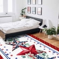 thumbnail image 6 of Area Rugs Indoor Non-Slip Rectangle Rug 5x7 Ft Independence Day American Flag Red Blue Stars Rug Rubber Backing Floor Mats Non Shedding Home Decor Carpet for Entryway Living Room, 6 of 8