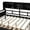 Black, variant on AENKYO Full Size Wooden Daybed Bed Frame with 2 Storage Drawers and Headboard Shelf, Solid Wood Sofa Bed, White