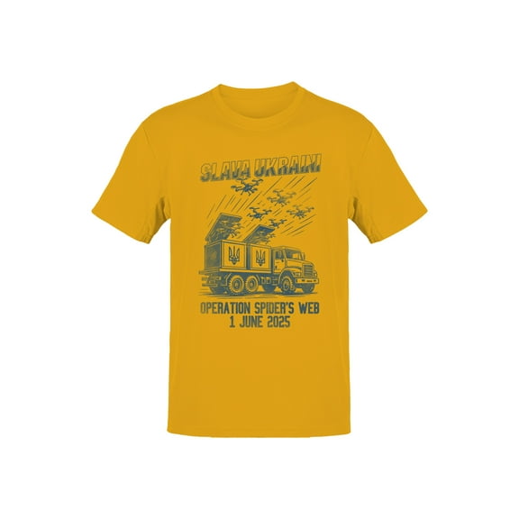 Slava Ukraini Drone Graphic Men's T-shirt