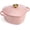 Pink, variant on Enameled Cast Iron Dutch Oven Pot with Lid, Heart-Shaped Dutch Oven, Durable Cast Iron Pot with Dual Handles, Oven Safe to 500 ° F, Works on All Stovetops