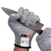 PreAsion Protective Cut Wear-resistant Gloves Anti-Cutting Knit Wrist Kitchen Garden Use