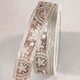 thumbnail image 2 of St of 2 Brown and Silver Snow Stars Wired Craft Ribbon 0.75" x 44 Yards, 2 of 2