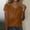 Khaki, variant on Ayolanni Blouses for Women Plus Size 5 Short Sleeve V-Neck Brown Solid T-Shirts Teens Shirts for Girls L