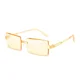 thumbnail image 1 of Frameless Cut Edge Square Gradient Ocean Piece Sunglasses Gong Bohan unisex, 1 of 2