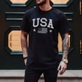 thumbnail image 4 of Men's USA Shirt Big USA T-Shirt 4th of July Tee American Flag Patriotic Shirt Fourth of July 1776-2026 Cotton Tee Unisex Adult S-5XL, 4 of 8