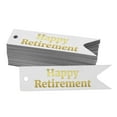thumbnail image 1 of Inkdotpot Real Gold Foil Happy Retirement Tags Favor Hang Paper Tags 50 Pieces, 1 of 6