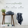 thumbnail image 2 of Martex Restore Fern Ogee Bath Towel, 30" x 56", Navy, 2 of 7
