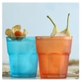 thumbnail image 4 of Gexandy Colored Drinking Glasses Set of 6 - Colored Glass Cups 10.25 Oz - Colorful Drinking Glasses - Multicolor Water Drinking Glass Set, 4 of 6
