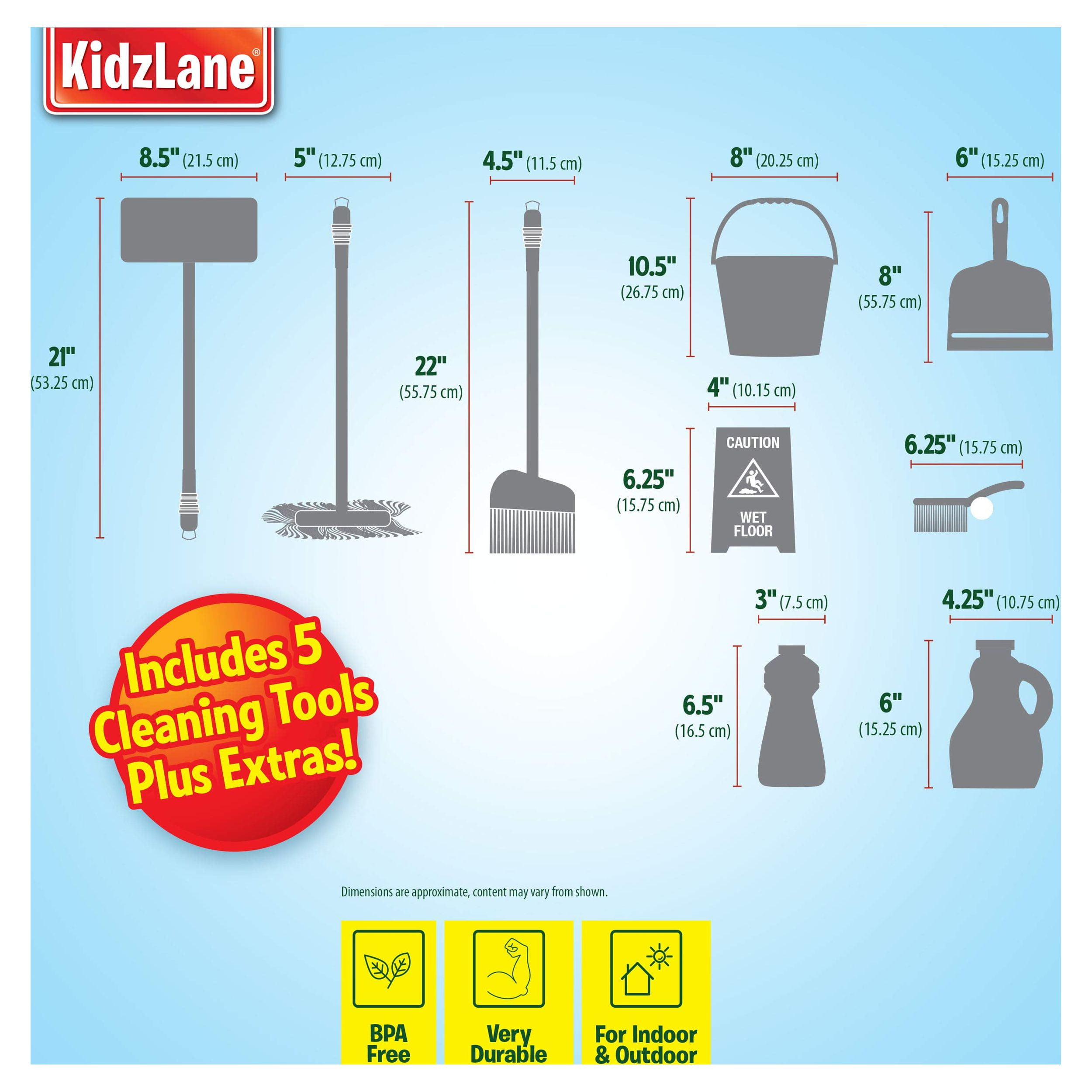 Kidzlane Kids Cleaning Set  Kids Housekeeping Accessories