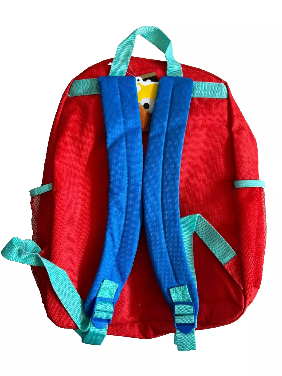 Sesame Street Elmo 16" Canvas Large School Backpack With 2 Mesh Pockets